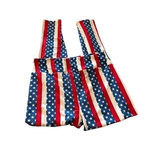 LuLaRoe Red, White, and Blue Star Leggings